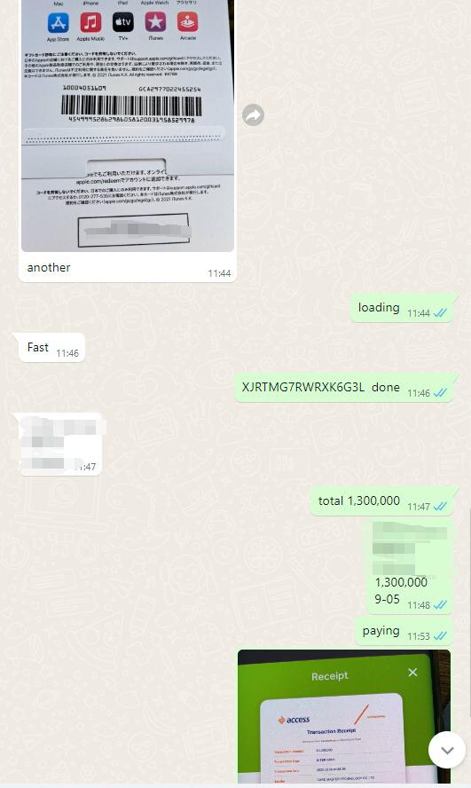 Quick Verification - Apple Store Card